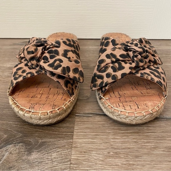 Nine West Women’s Bellah Leopard Print Espadrille Slide Sandals Size 9 - Picture 5 of 13